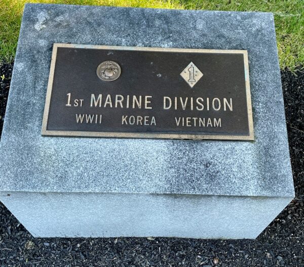 MASSACHUSETTS NATIONAL CEMETERY 1ST MARINE DIVISION WAR MEMORIAL