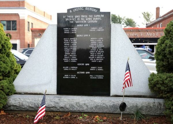 TOWN OF WALPOLE ALL WARS VETERANS MEMORIAL BACK