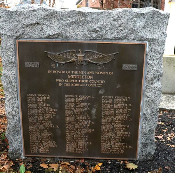 MIDDLETON KOREAN CONFLICT MEMORIAL