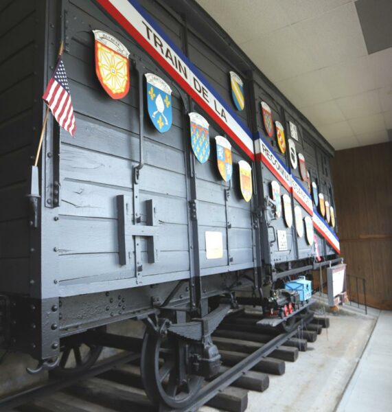 NEW HAMPSHIRE STATE VETERANS CEMETERY 40/8 MERCI BOX CAR MEMORIAL