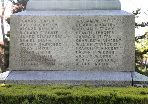EGARTOWN MASSACHUSETTS CIVIL WAR VETERANS MEMORIAL STONE C