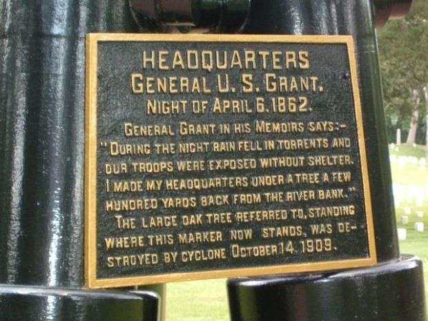 HEADQUARTERS GENERAL U.S. GRANT MEMORIAL PLAQUE