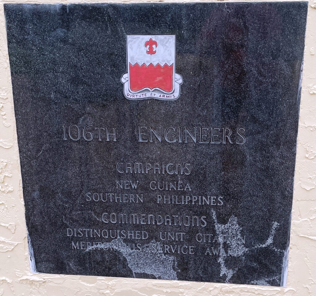 FLORIDA REGIMENTAL MEMORIAL PLAQUE D