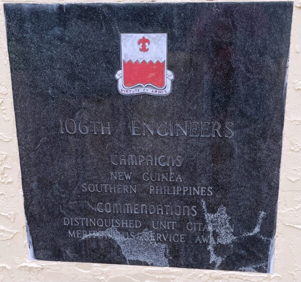 FLORIDA REGIMENTAL MEMORIAL PLAQUE D
