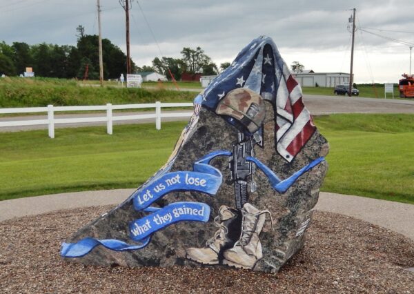 LOUISA COUNTY FREEDOM ROCK VETERANS MEMORIAL SIDE A