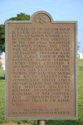 CAPTAIN ELIHU H. MASON MEMORIAL MARKER