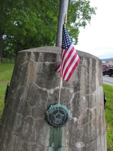 WINDSOR VETERANS MEMORIAL FLAGPOLE BASE SIDE D