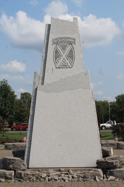 10TH MOUNTAIN DIVISION WORLD WAR II MEMORIAL SIDE A