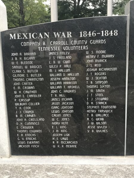 CARROLL COUNTY WAR MEMORIAL STONE A