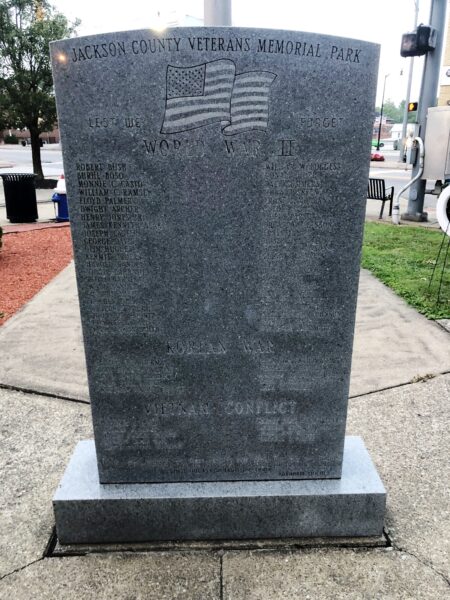 JACKSON COUNTY VETERANS MEMORIAL PARK STONE B