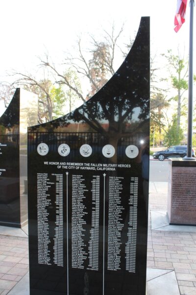 CITY OF HAYWARD FALLEN MILLITARY HEROES MEMORIAL