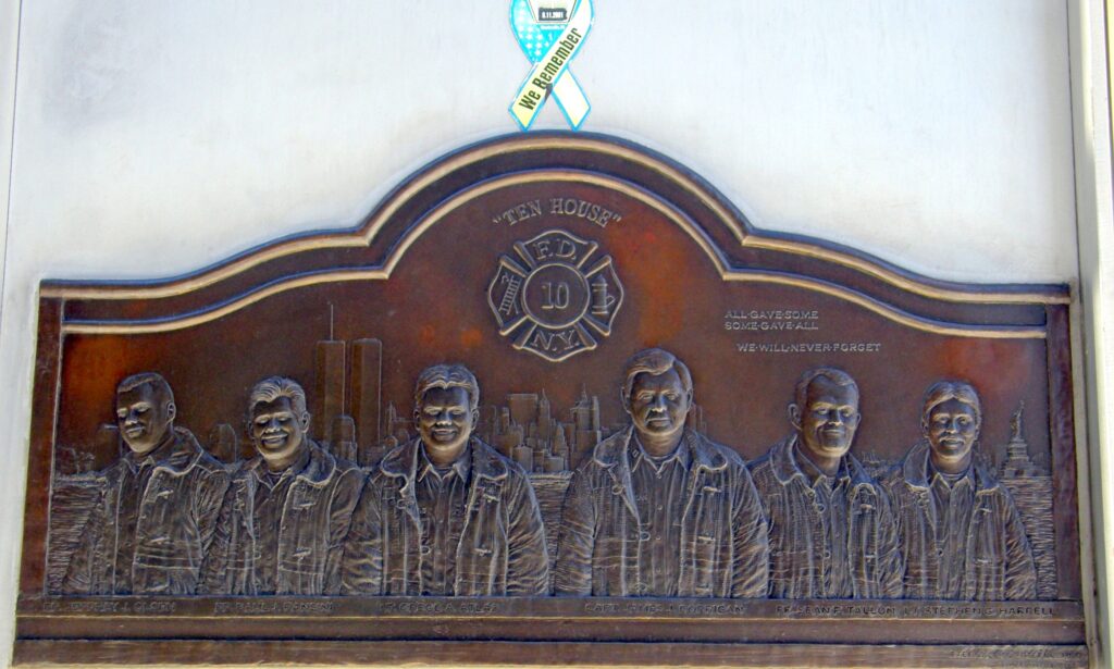 “TEN HOUSE” SEPTEMBER 11, 2001 MEMORIAL PLAQUE