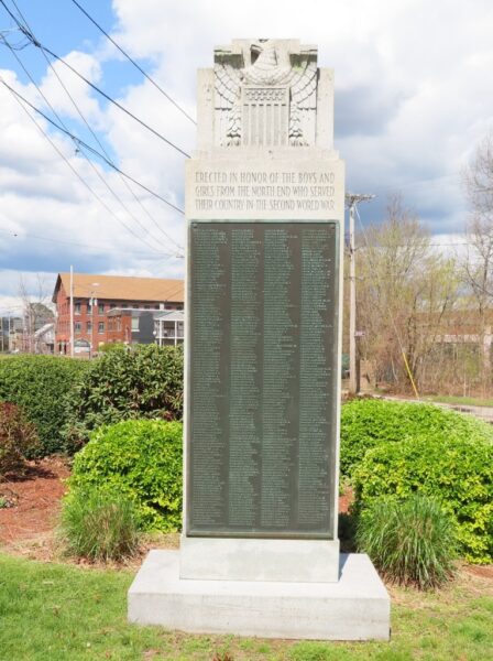 NORTH END SECOND WORLD WAR MEMORIAL BACK