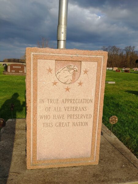 VFW POST 3360 VETERANS MEMORIAL FRONT