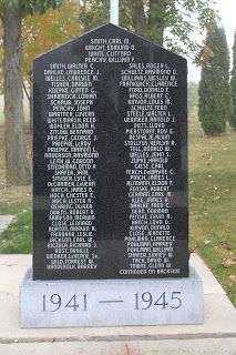 ROSENDALE AREA VETERANS MEMORIAL 1941-1945