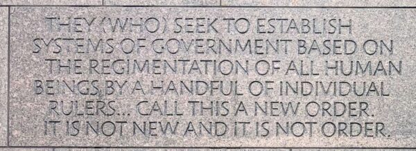WARTIME PRESIDENT MEMORIAL PLAQUE