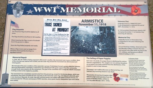 WWI MEMORIAL PANEL