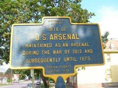 SITE OF U.S. ARSENAL MEMORIAL MARKER