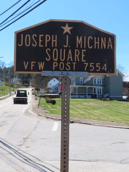 JOSEPH J. MICHNA SQUARE WAR MEMORIAL MARKER