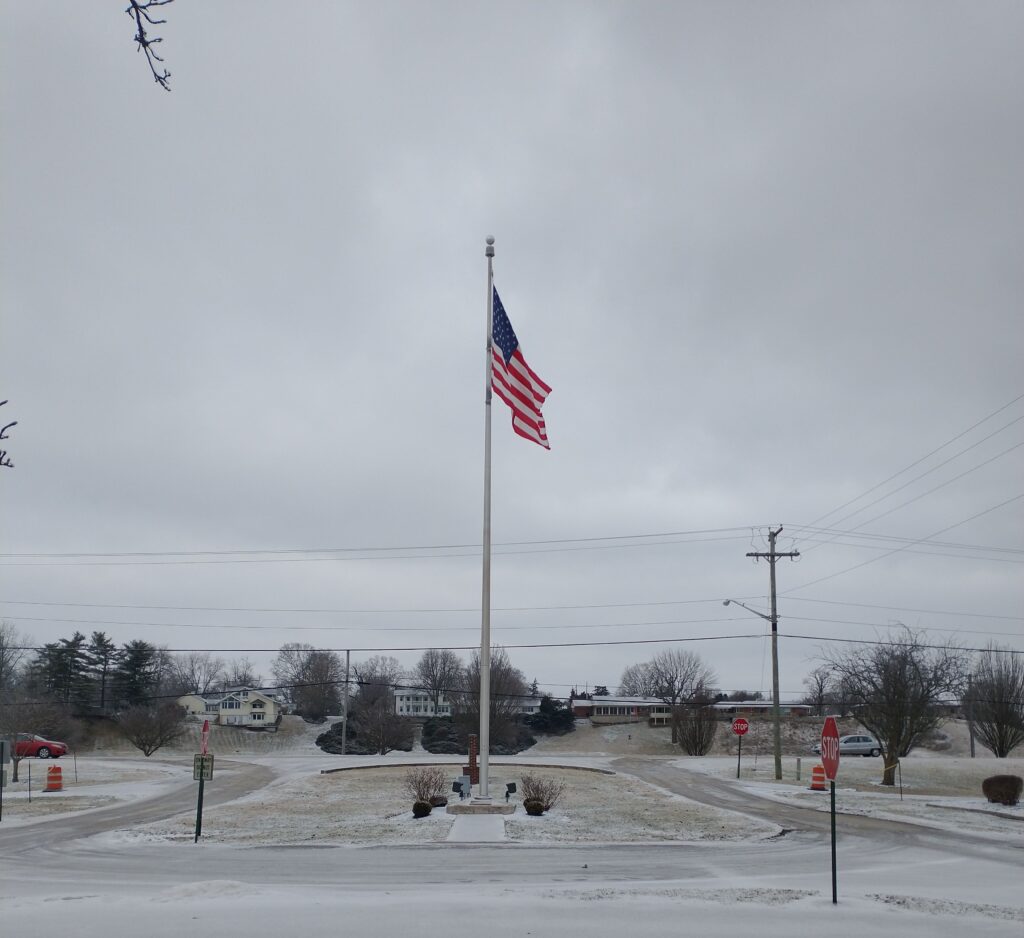 WYANDOT MEMORIAL ASSOCIATION WAR OF 1812 MEMORIAL FLAGPOLE