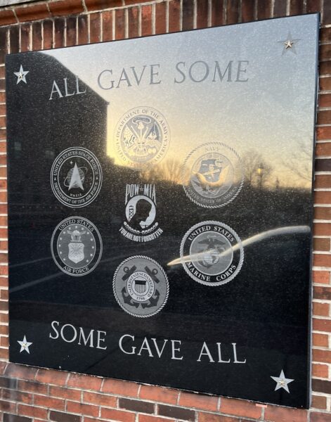 BORDENTOWN ALL GAVE SOME SOME GAVE ALL WAR MEMORIAL PLAQUE