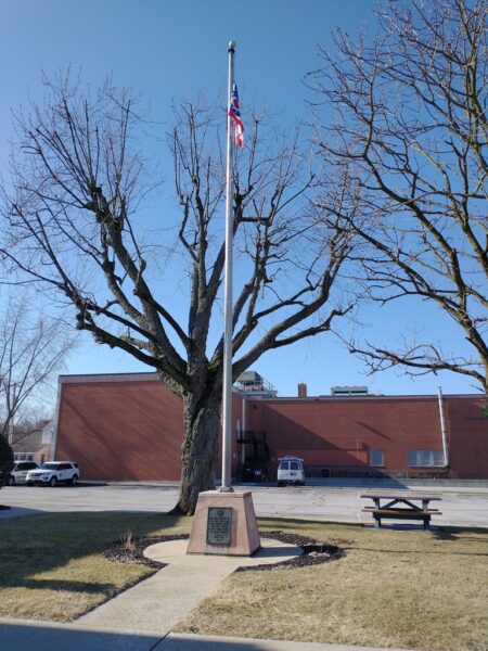 DARKE COUNTY ARMED FORCES VETERANS MEMORIAL FLAGPOLE