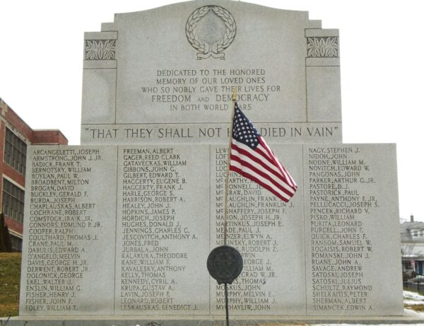 VFW POST NO. 5209 WORLD WARS MEMORIAL FRONT