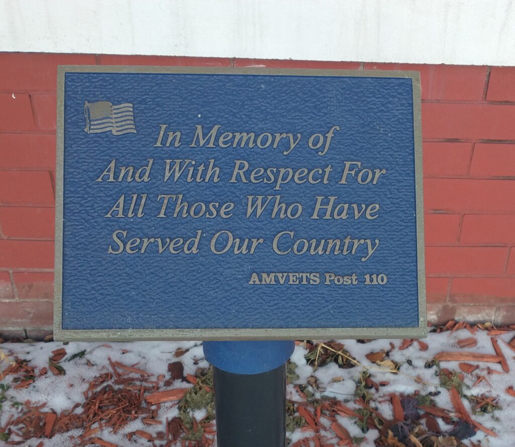 AMVETS POST 110 ALL VETERANS MEMORIAL