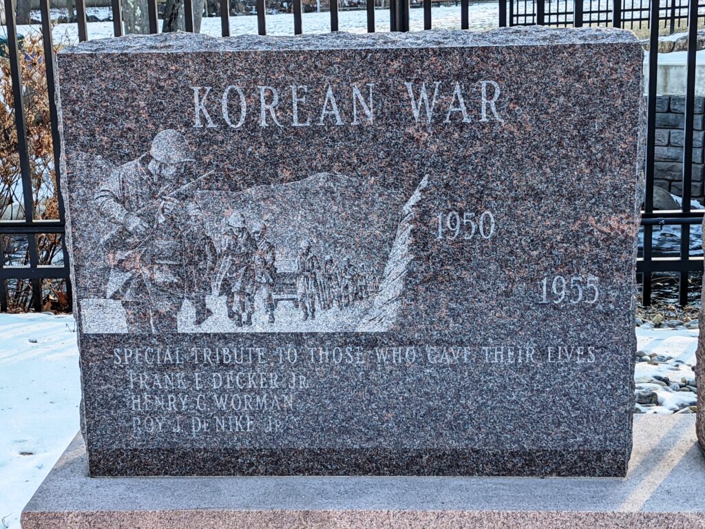 BOROUGH OF BLOOMINGDALE KOREAN WAR MEMORIAL