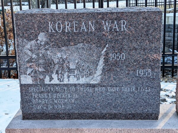 BOROUGH OF BLOOMINGDALE KOREAN WAR MEMORIAL