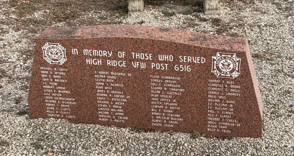 VFW POST 6516 VETERANS MEMORIAL