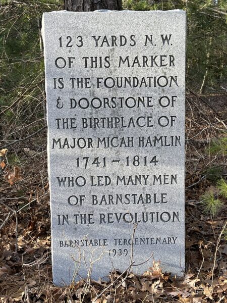 MAJOR MICAH HAMLIN WAR MEMORIAL