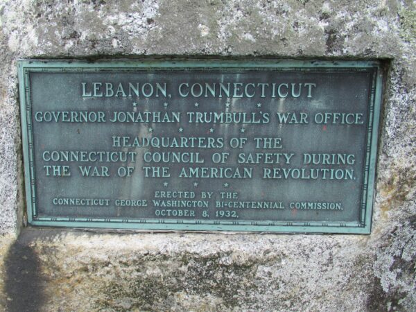 LEBANON, CONNECTICUT WAR OFFICE MEMORIAL PLAQUE