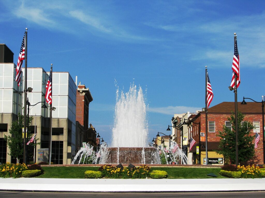 MEMORIAL TO VETERANS OF ALL WARS FOUNTAIN