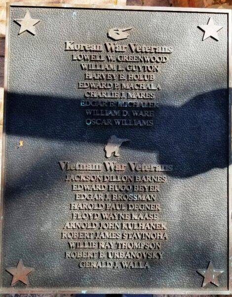 FAYETTE COUNTY, TX VETERANS MEMORIAL PLAQUE F