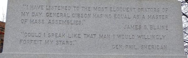 WILLIAM HARVEY GIBSON WAR MEMORIAL STONE D