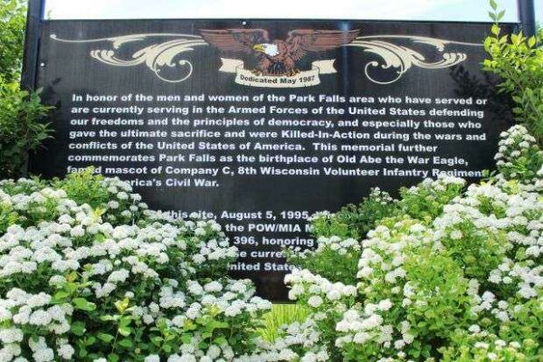OLD ABE VETERANS MEMORIAL PLAQUE