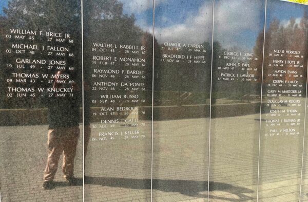 NEW JERSEY VIETNAM VETERANS MEMORIAL PANEL E