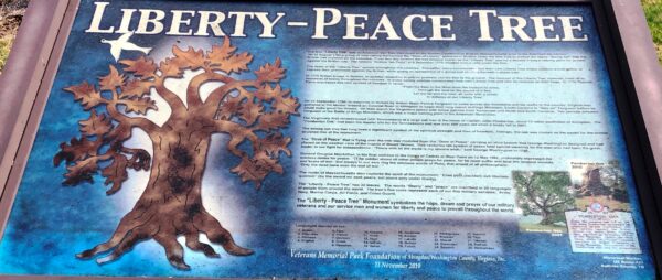 LIBERTY-PEACE TREE WAR MEMORIAL PANEL