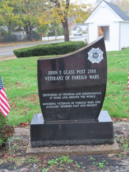 JOHN F. GLASS POST 2188 WAR VETERANS MEMORIAL