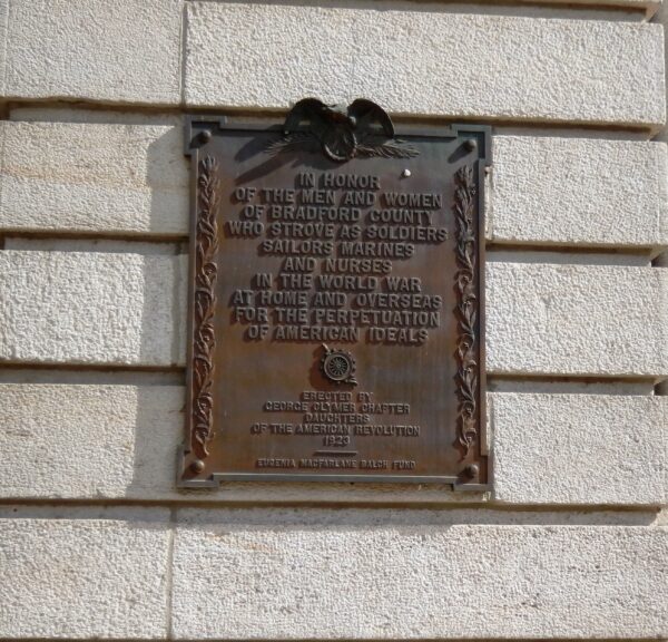BRADFORD COUNTY WORLD WAR I MEMORIAL