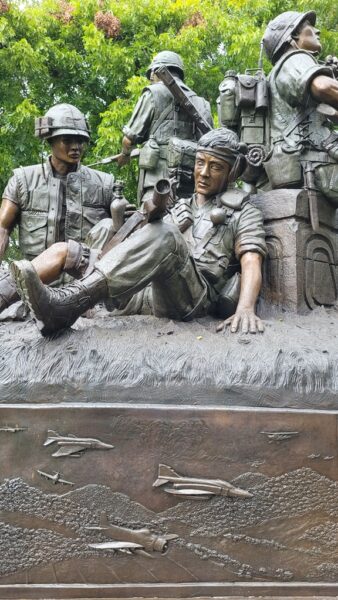 THE TEXAS CAPITOL VIETNAM VETERANS MONUMENT LEFT SIDE