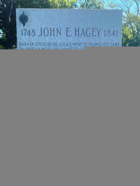 JOHN E. HAGEY REVOLUTIONARY WAR MEMORIAL CEMETERY STONE