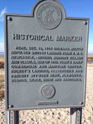 BATTLE OF ORLEANS, MASSACHUSETTS MEMORIAL MARKER
