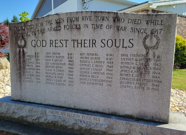 GOD REST THEIR SOULS WAR MEMORIAL