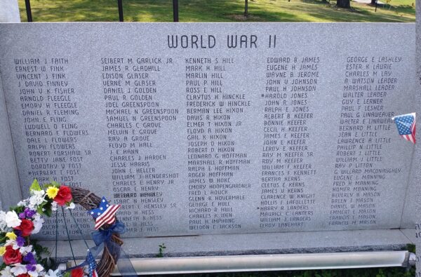 HANCOCK VETERANS MEMORIAL STONE C