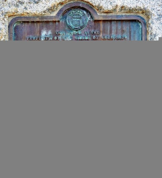 STATE OF COLORADO CAMP WELD WAR MEMORIAL PLAQUE