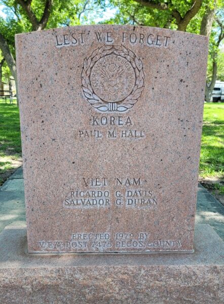 PECOS COUNTY KOREAN AND VIET NAM WAR MEMORIAL