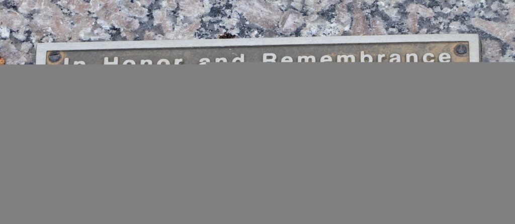 IN HONOR AND REMEMBRANCE SEPTEMBER 11, 2001 MEMORIAL PLAQUE CAMDEN