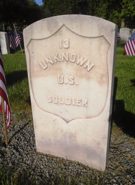 ALLEGHENY CEMETERY UNKNOWN U.S. SOLDIER WAR MEMORIAL CEMETERY STONE